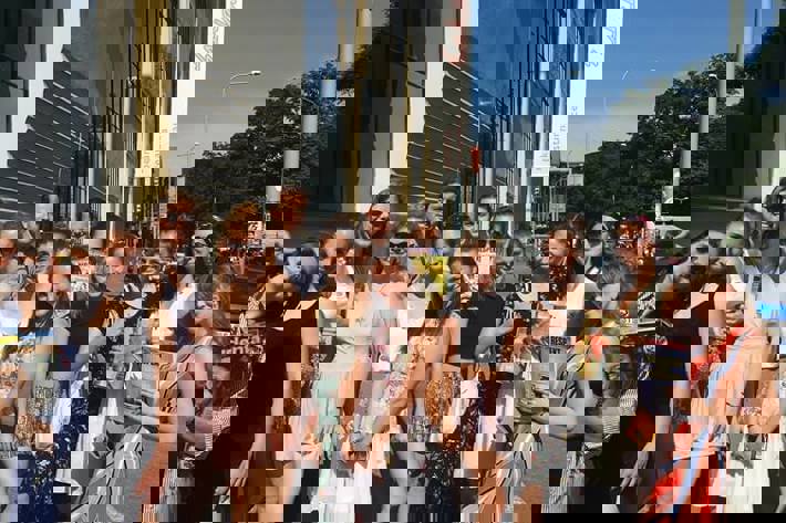 Studenti 3. ročníku v redakci Respektu