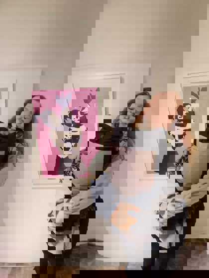 Studenti na výstavě