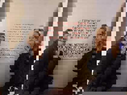 Studenti na výstavě