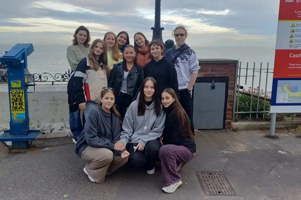 Skupina studentů v Broadstairs