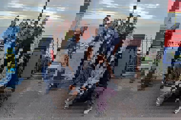 Skupina studentů v Broadstairs