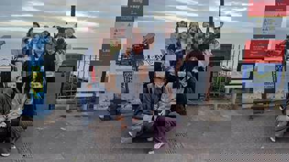 Skupina studentů v Broadstairs