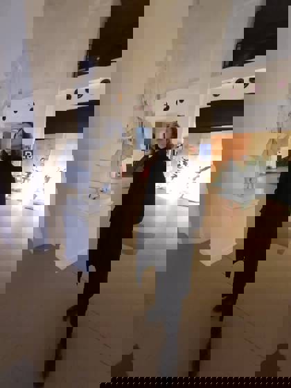 Studenti na výstavě