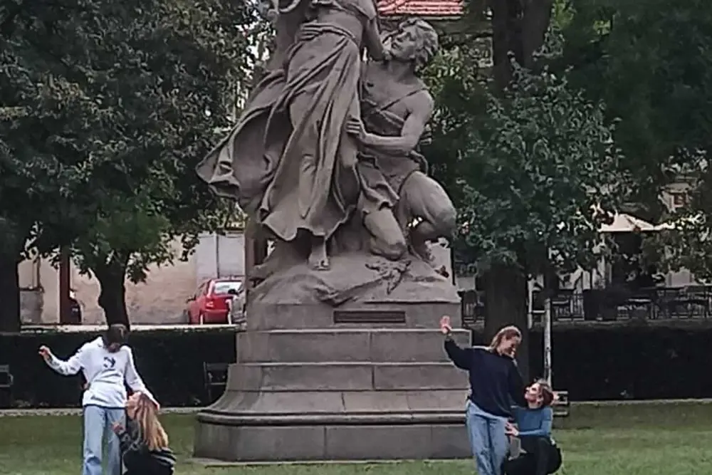 studenti na Vyšehradě