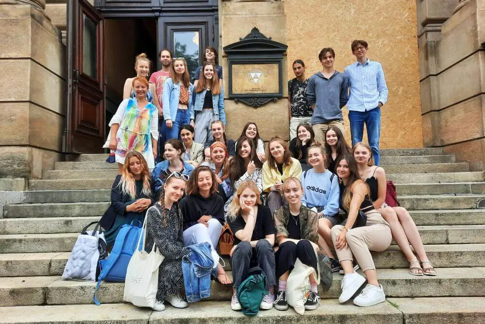 Studenti před Rudolfinem