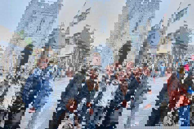 studenti v Canterbury