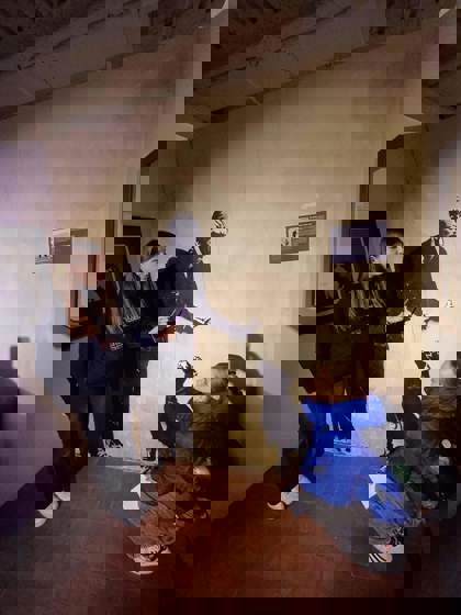 Studenti na výstavě