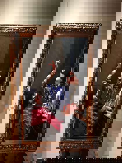 studenti na výstavě Petr Brandl