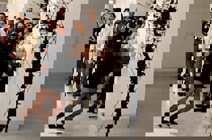 studenti tančí v Národní galerii