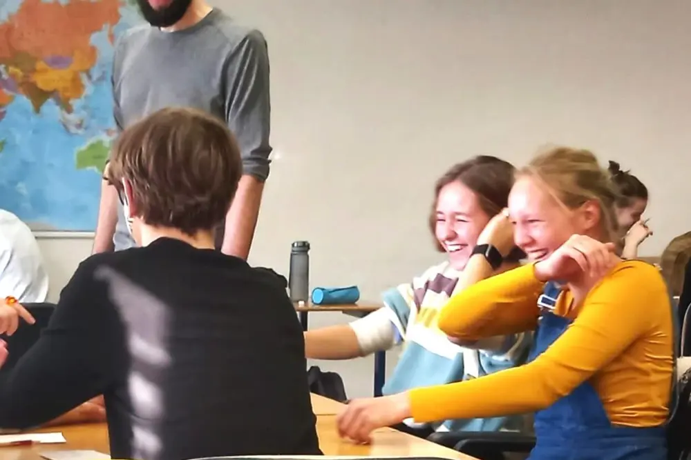 Studenti při workshopu