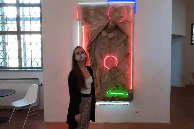 Studenti na prohlídce GASK