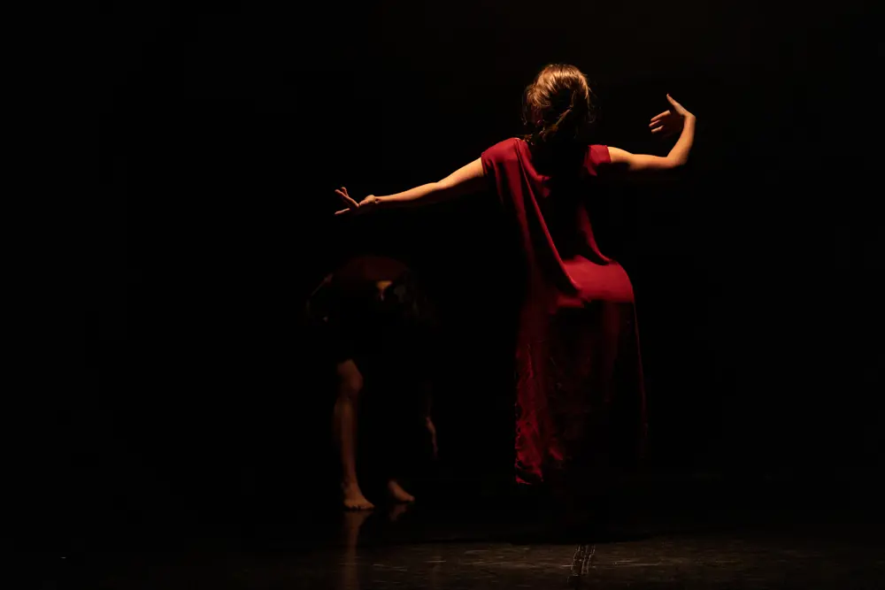 Tanečnice v choreografii