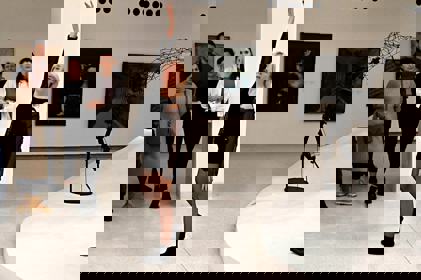 studenti tančí v Národní galerii