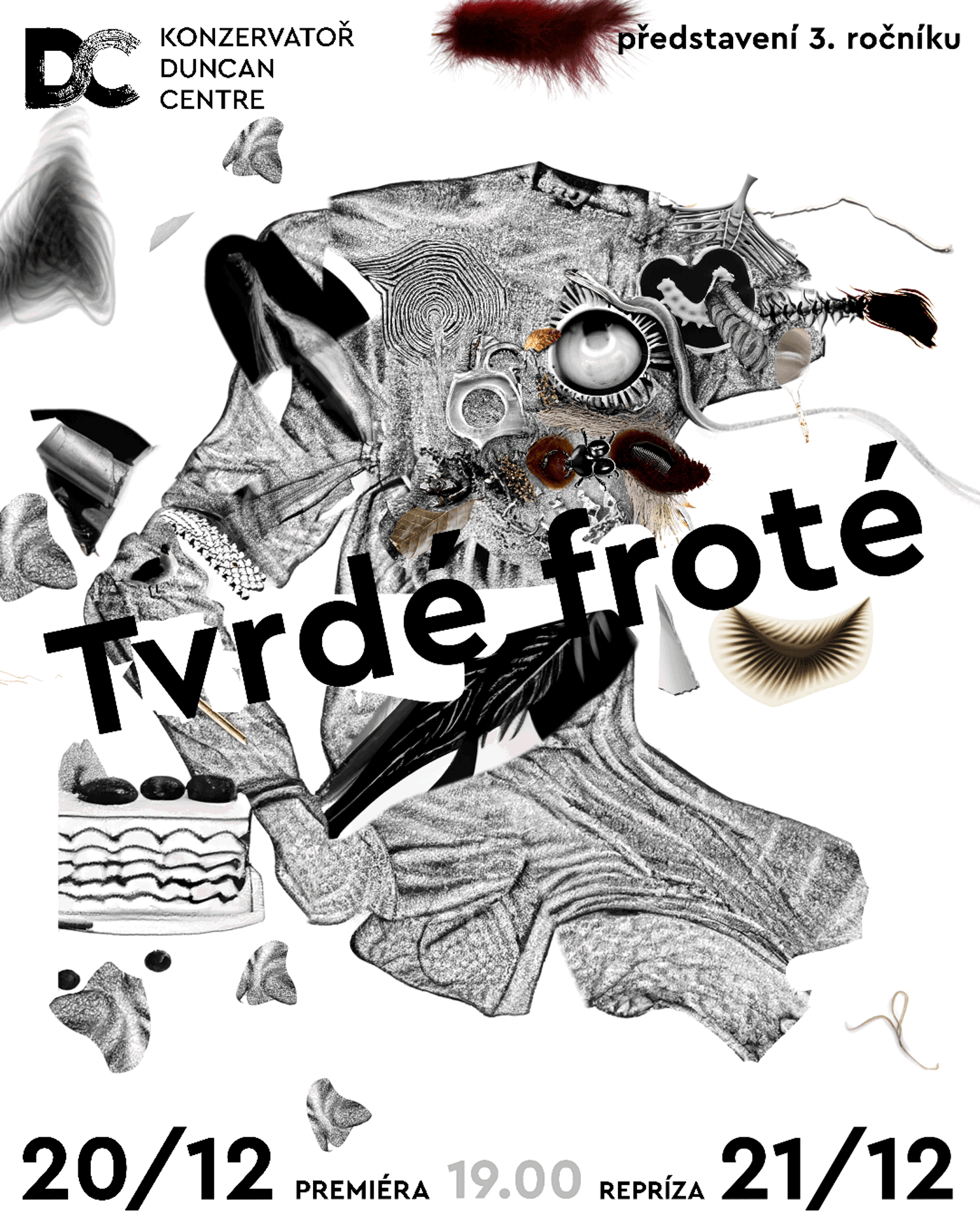 plakát - pozvánka na představené Tvrdé froté