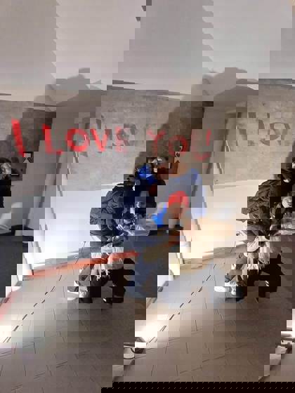 Studenti na výstavě