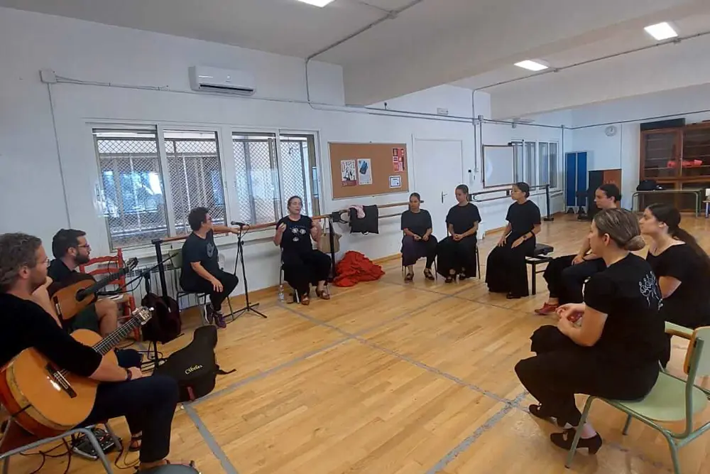 David Smrž na hodině flamenca