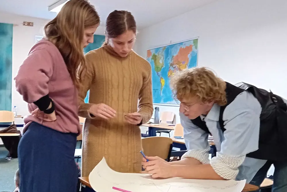 Studenti na workshopu