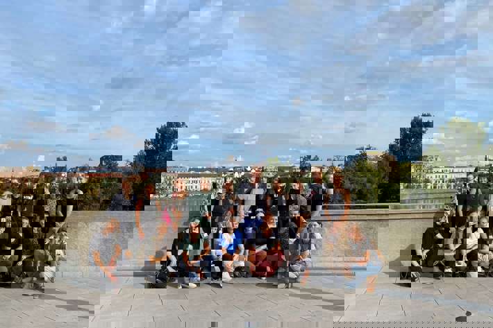 Studenti konzervatoře na výstavě Olbrama Zoubka a Evy Kmentové