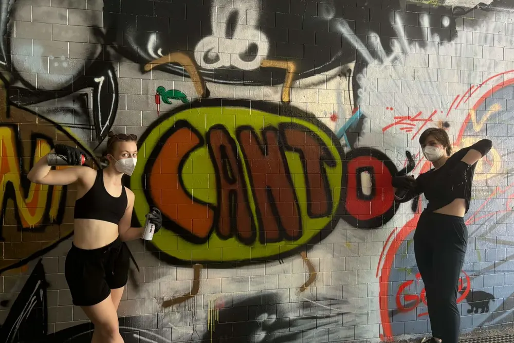 studenti a street art