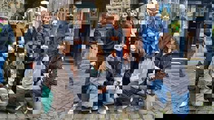 studenti v Canterbury