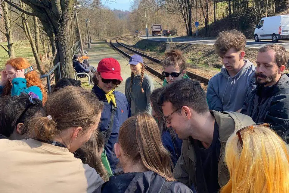 studenti na výletě