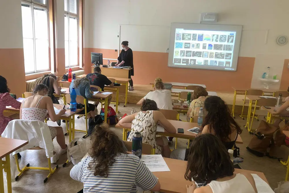 Studenti na workshopu