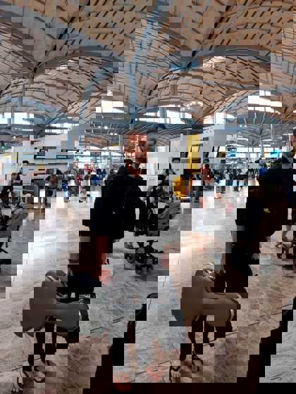 David Smrž na letišti