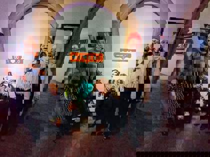 Studenti na výstavě