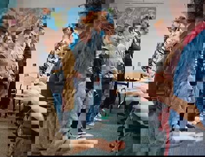 Studenti na workshopu