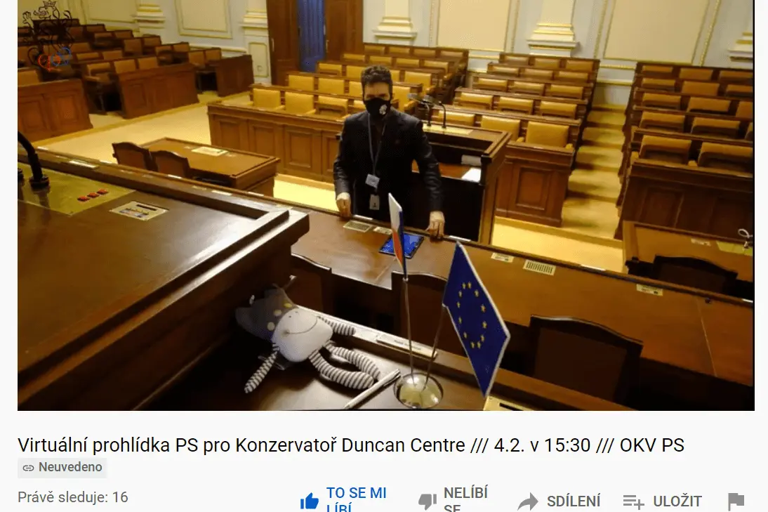 Náhledový obrázek k článku Virtuální návštěva Poslanecké sněmovny