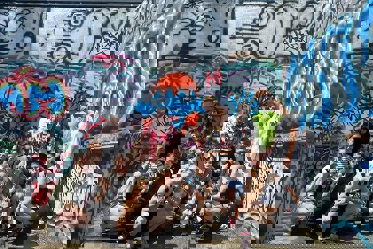 studenti a street art