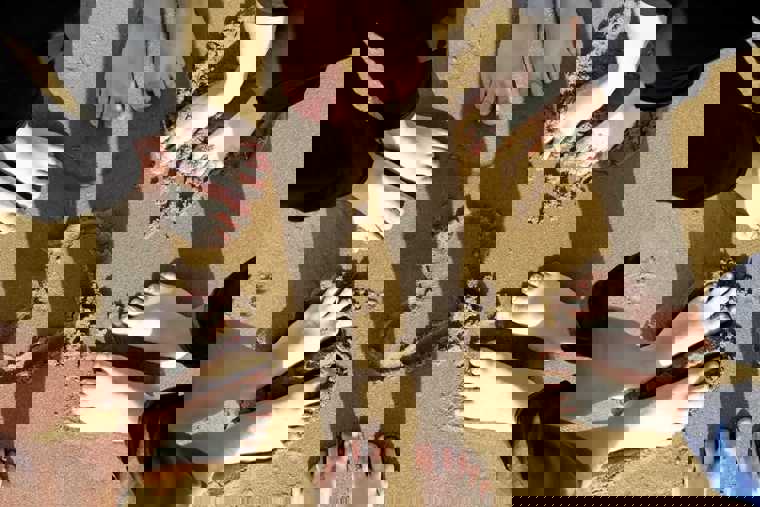 studentky na pláži