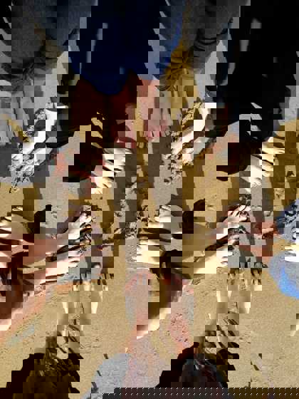 studentky na pláži