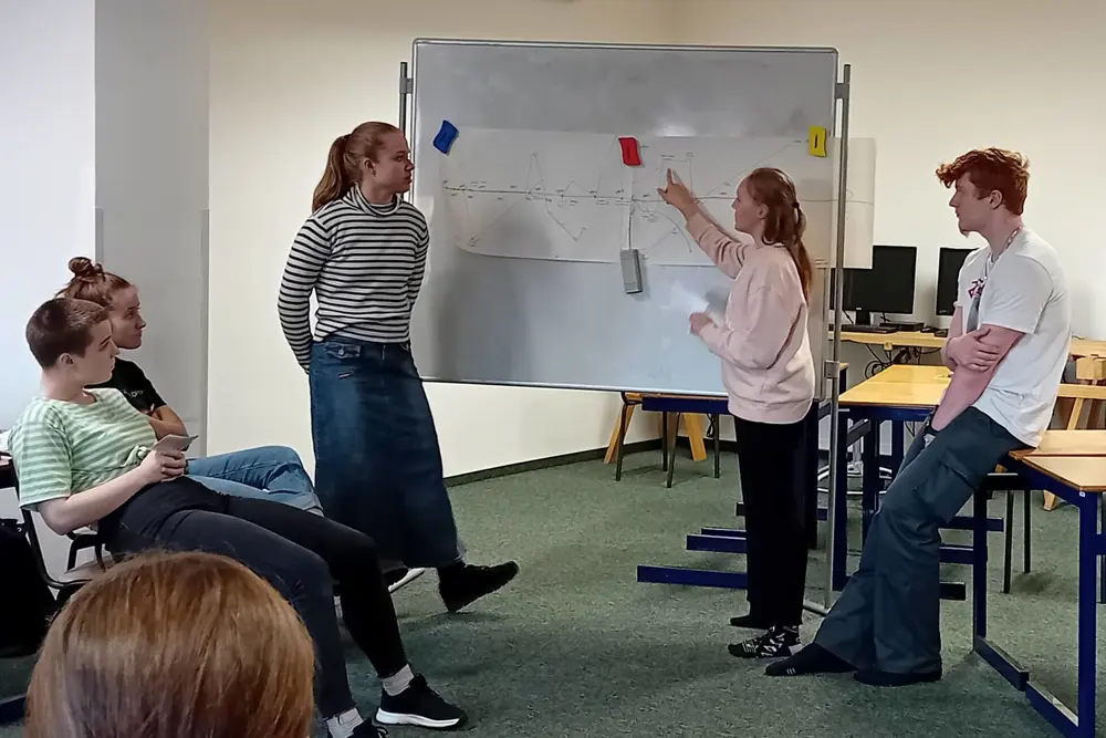 Studenti na workshopu