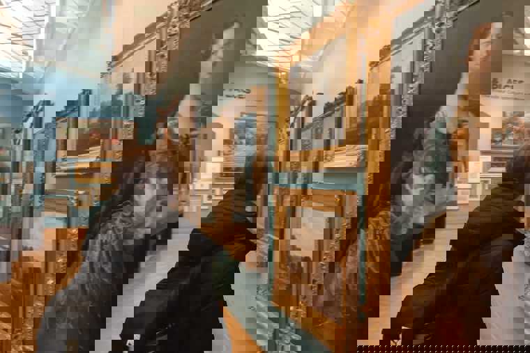 v galerii v Canterbury