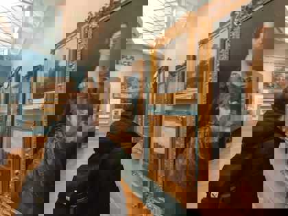 v galerii v Canterbury